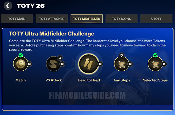 TOTY 26 Midfielder Challenges