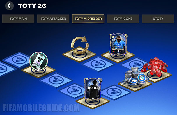 TOTY 26 Midfielder Rewards