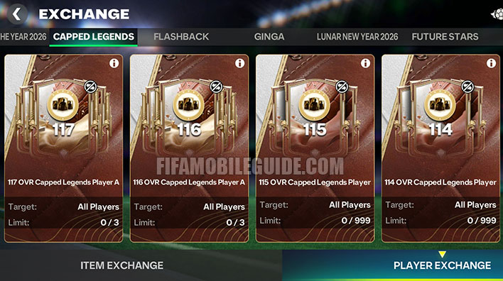 Capped Legends Exchange