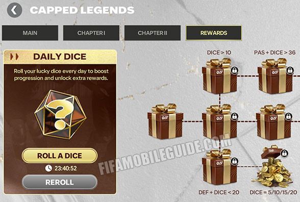 Capped Legends Rewards