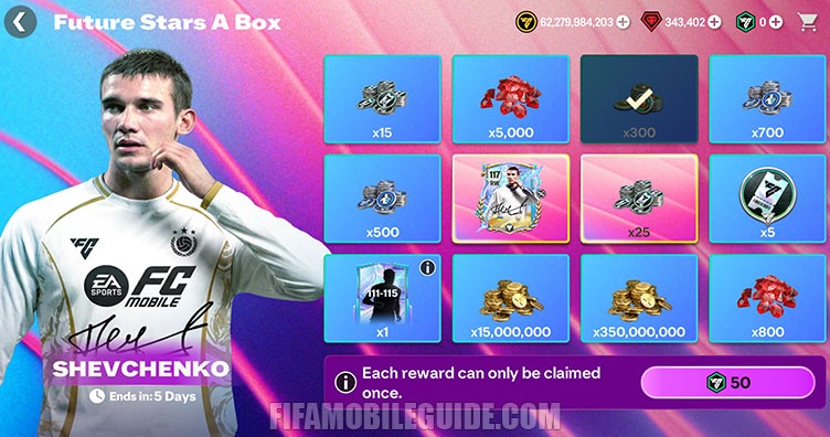 Future Stars 26 Box Andriy Shevchenko