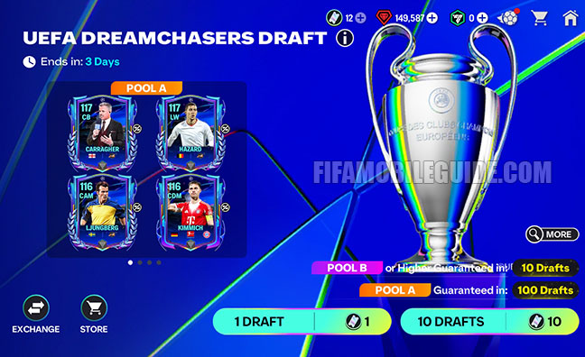 UEFA Dreamchasers Draft