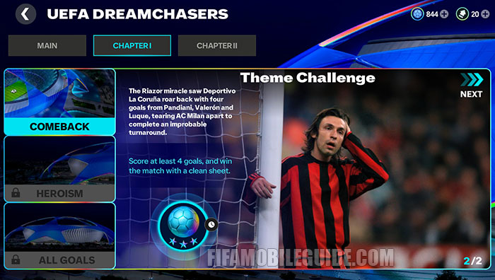 UEFA Dreamchasers Theme Challenge