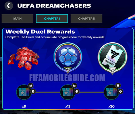 UEFA Dreamchasers Weekly Duel Rewards