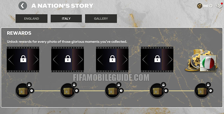 A Nation's Story: Italy Rewards