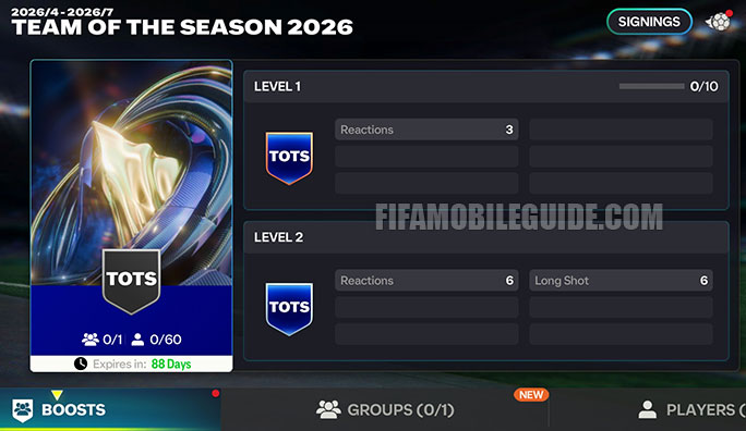 TOTS 26 Badge