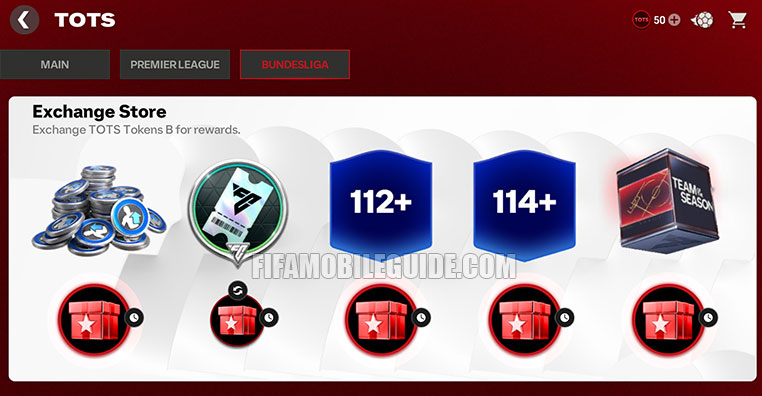 TOTS 26 Bundesliga Exchange Store