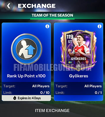 TOTS 26 Exchange