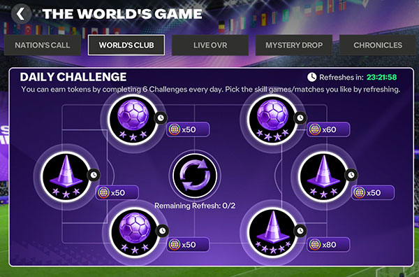 The World's Game Club Daily Challenge