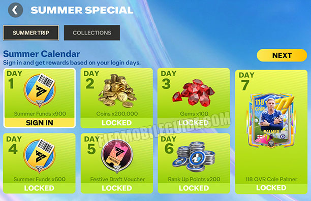 Summer Special Calendar