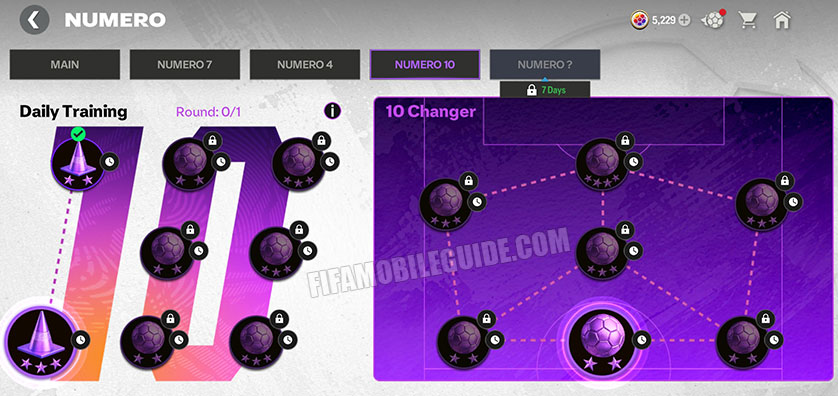 Numero 10 Daily Training