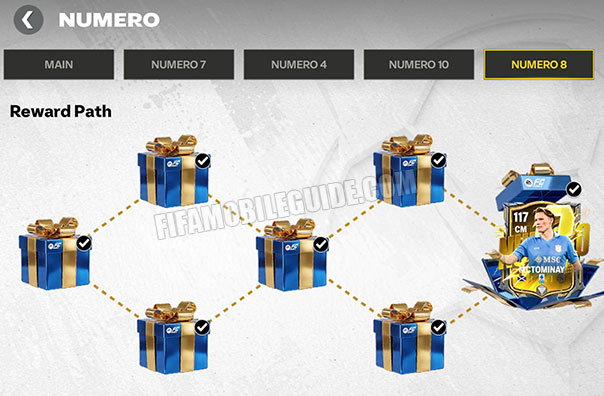 Numero 8 Reward Path