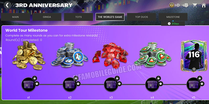 3rd Anniversary The World Game Milestone