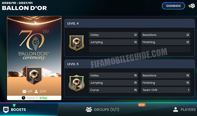 Ballon d'Or 27 Badge