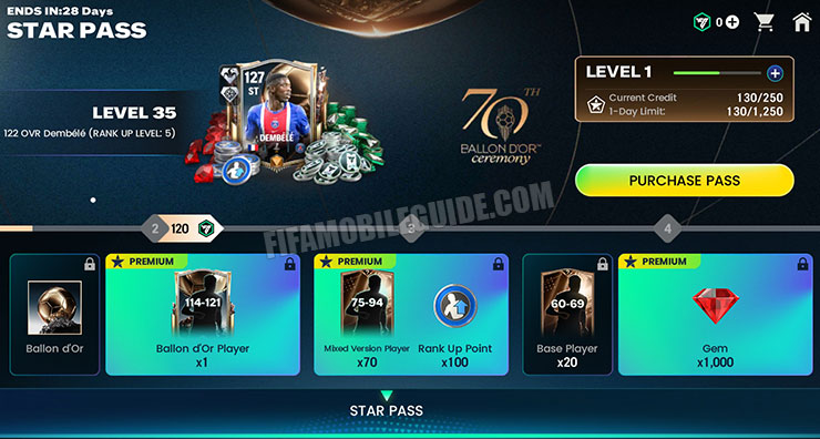 Ballon d'Or 27 Star Pass