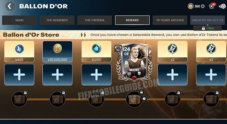 Ballon d'Or 27 Reward Chapter