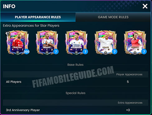Gauntlet Mode Appearances
